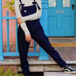 Black Organic Cotton Overalls Lucy & Yak